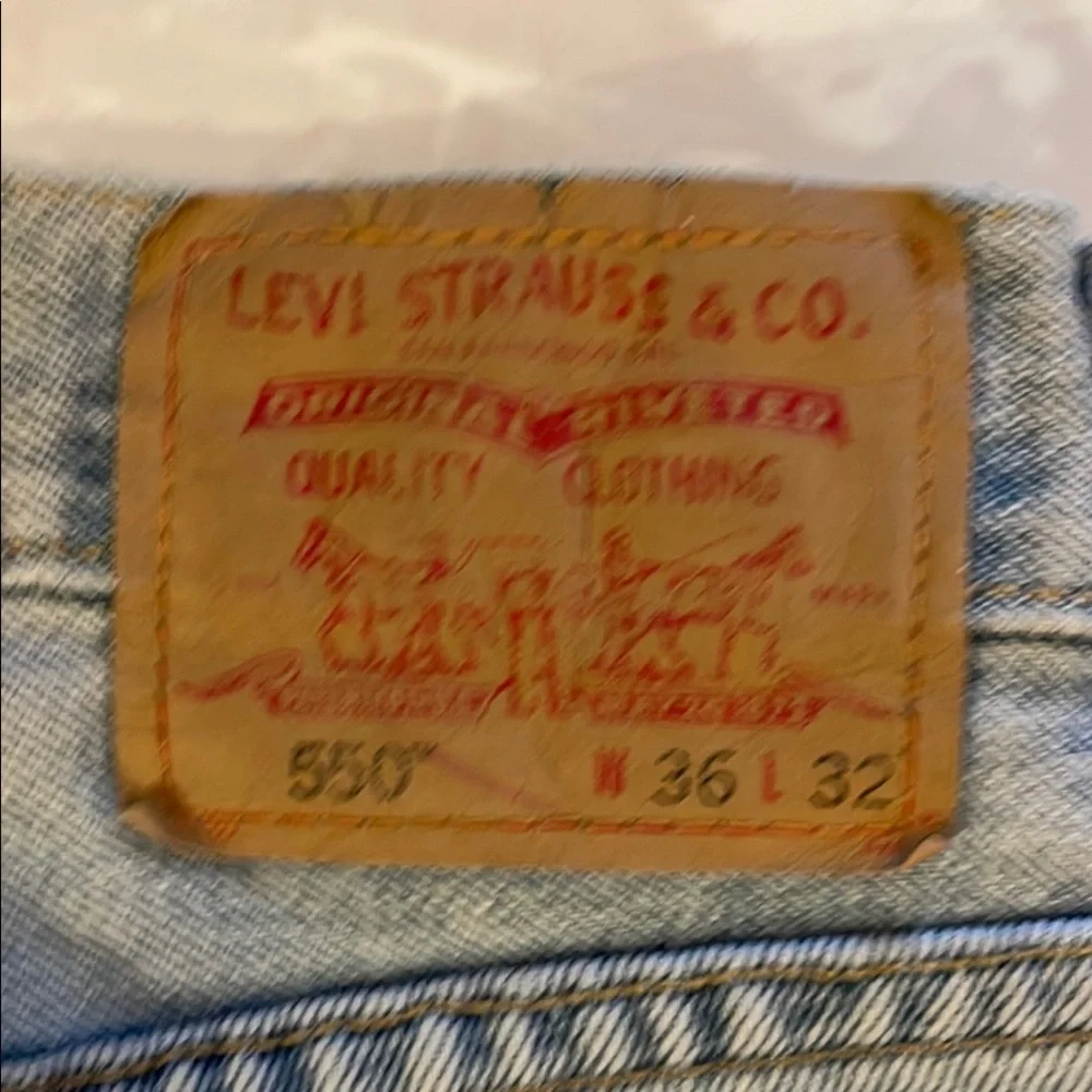 Levi’s 550 Light Blue Straight Leg Jeans Size W36 L32
